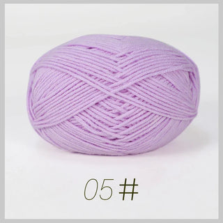 50g Soft Milk Cotton Yarn Set – Premium Crochet & Knitting Wool for DIY Crafts and Projects