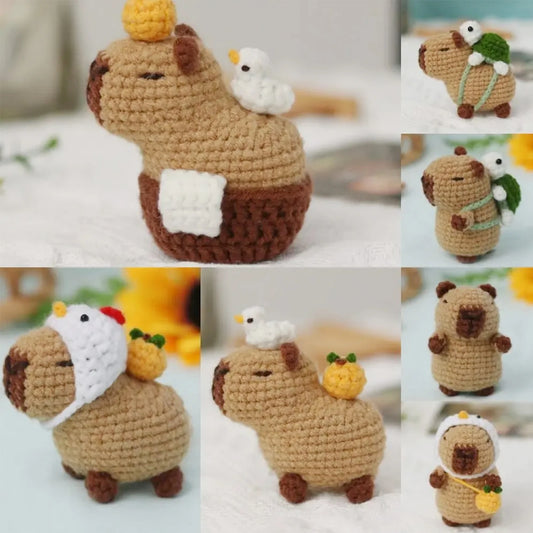 Capybara Crochet Kit – Cute DIY Animal Crochet Set for Beginners & Craft Lovers, Perfect Christmas Gift