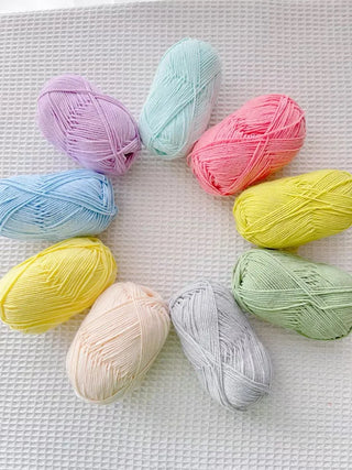 50g Soft Milk Cotton Yarn Set – Premium Crochet & Knitting Wool for DIY Crafts and Projects