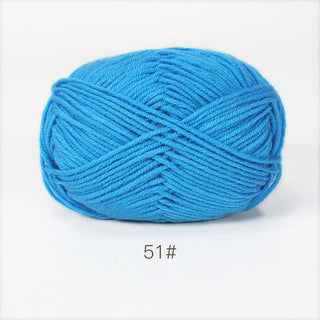 50g Soft Milk Cotton Yarn Set – Premium Crochet & Knitting Wool for DIY Crafts and Projects