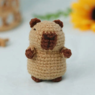 Capybara Crochet Kit – Cute DIY Animal Crochet Set for Beginners & Craft Lovers, Perfect Christmas Gift