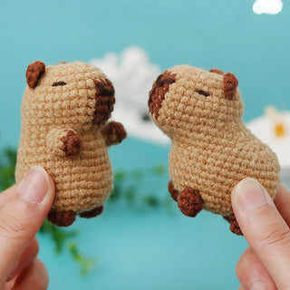 Capybara Crochet Kit – Cute DIY Animal Crochet Set for Beginners & Craft Lovers, Perfect Christmas Gift