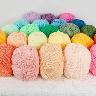 50g Soft Milk Cotton Yarn Set – Premium Crochet & Knitting Wool for DIY Crafts and Projects