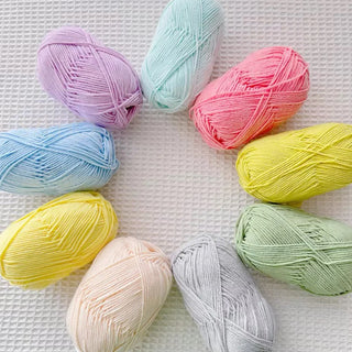 50g Soft Milk Cotton Yarn Set – Premium Crochet & Knitting Wool for DIY Crafts and Projects