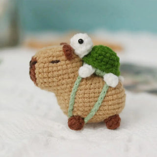 Capybara Crochet Kit – Cute DIY Animal Crochet Set for Beginners & Craft Lovers, Perfect Christmas Gift