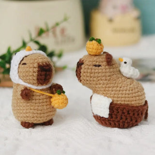 Capybara Crochet Kit – Cute DIY Animal Crochet Set for Beginners & Craft Lovers, Perfect Christmas Gift